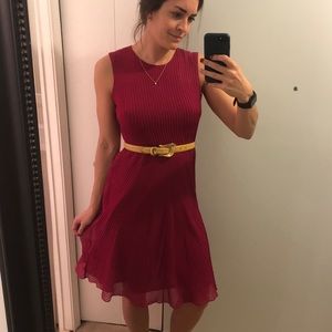 Hot Pink Silk Talbots Petites Dress